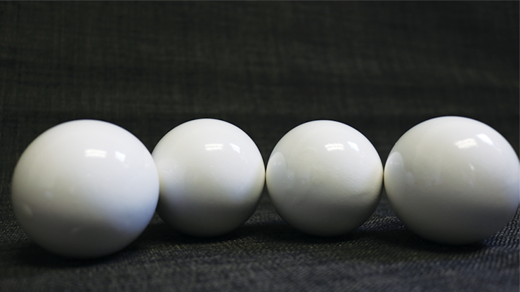 Palline Manipolazione in Legno (cm. 5 Bianche) - Wooden Billiard Balls (2" Withe)