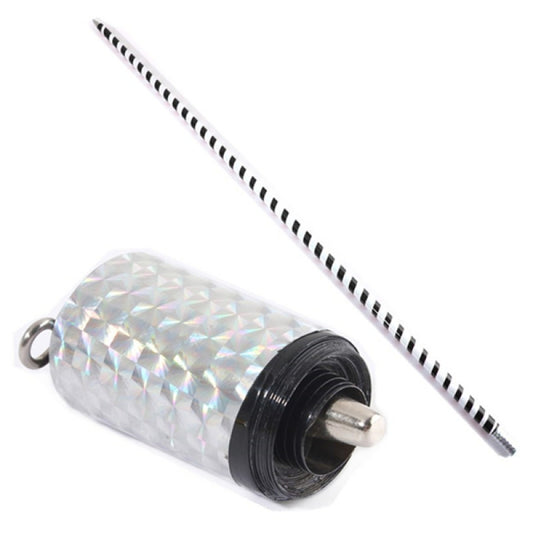 Bastone ad Apparizione in Acciaio - Bianco-Nero