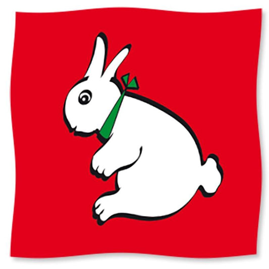 Foulard coniglio-papera - cm 90 - Rosso