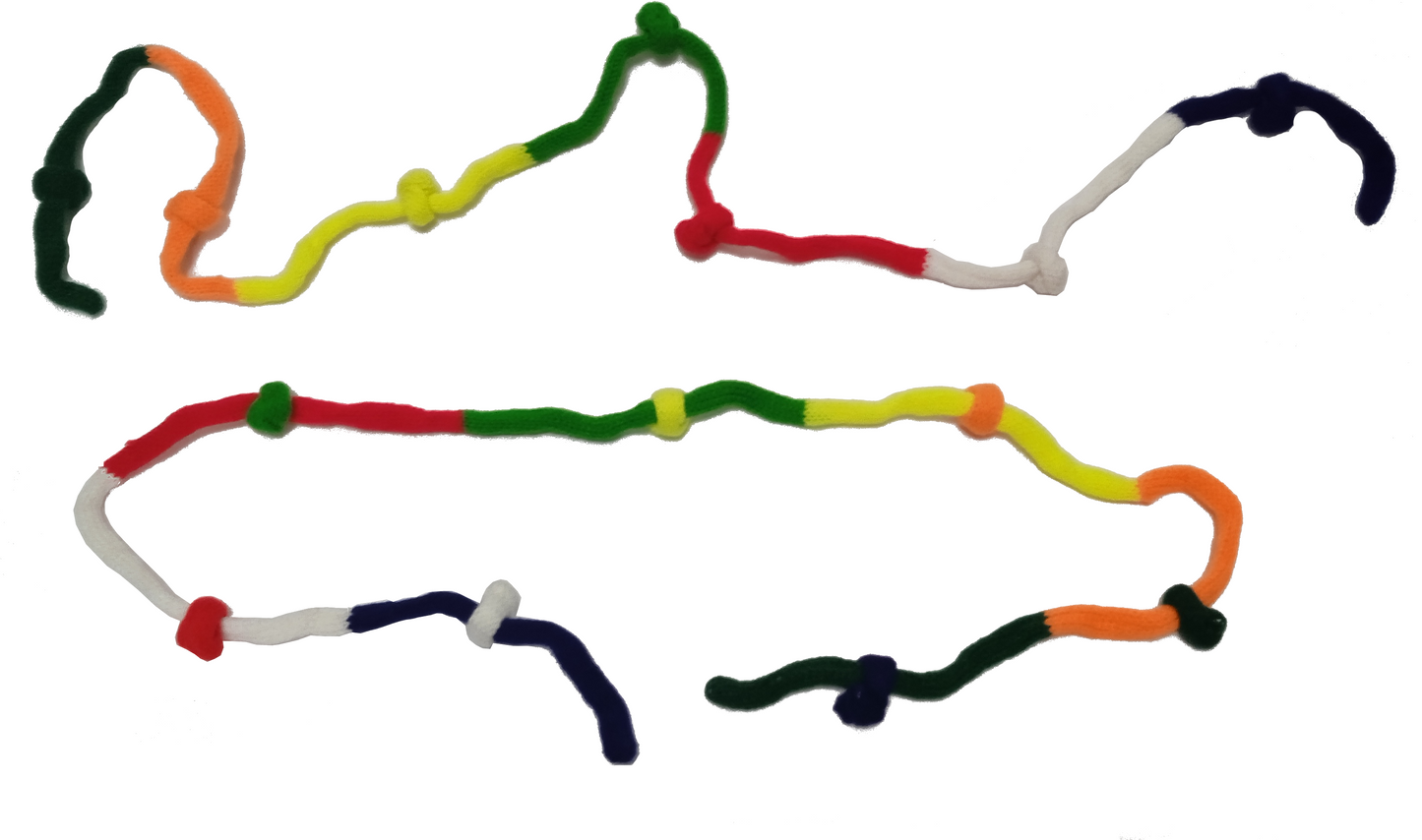 Rainbow Riot Rope - Arcobaleno di Nodi e Corda in Disordine