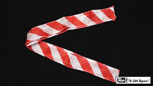 thumb tip streamer zebra 1 x3 red and white