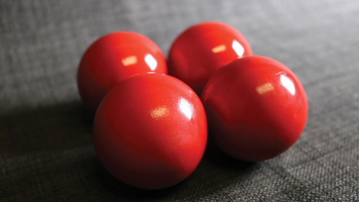 Palline Manipolazione in Legno (cm. 5 Rosse) - Wooden Billiard Balls (2" Red)