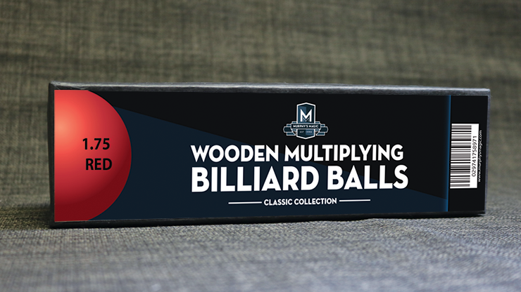 Palline Manipolazione in Legno (cm. 4 Rosse) - Wooden Billiard Balls (1.75" Red)