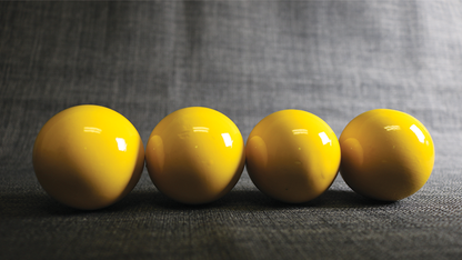 Palline Manipolazione in Legno (cm. 5 Gialle) - Wooden Billiard Balls (2" Yellow)