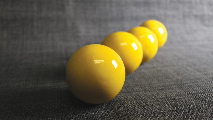 Palline Manipolazione in Legno (cm. 4 Gialle) - Wooden Billiard Balls (1.75" Yellow)