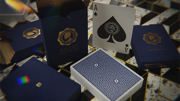 DMC ELITES: V4 blu Playing Cards