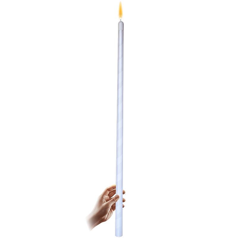 Candela ad apparizione- appearing candle- bianca