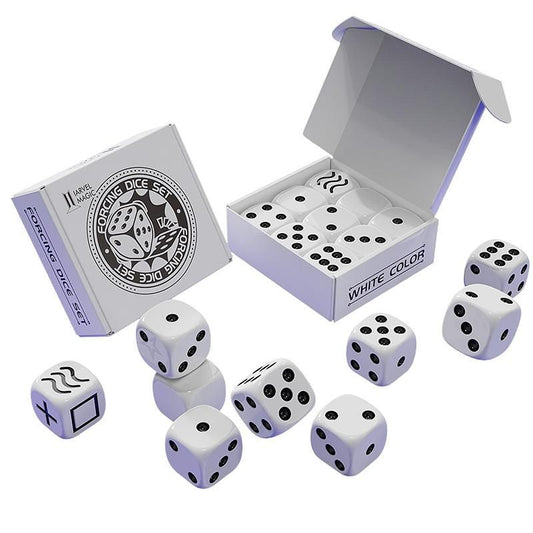 Forcing Dice Set by Iarvel Magic - Forcing plus Normal Dice - White