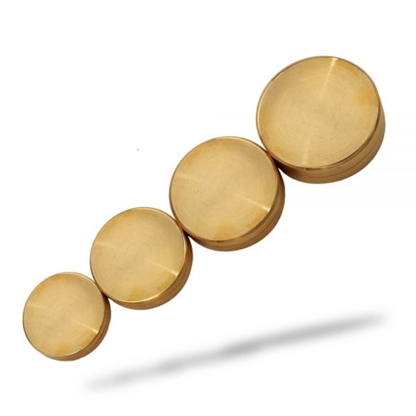 Nido di scatole ottone - Nested coin box brass