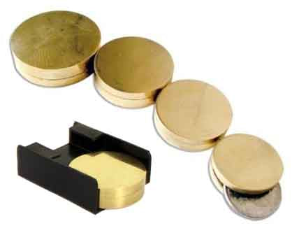 Nido di scatole ottone - Nested coin box brass