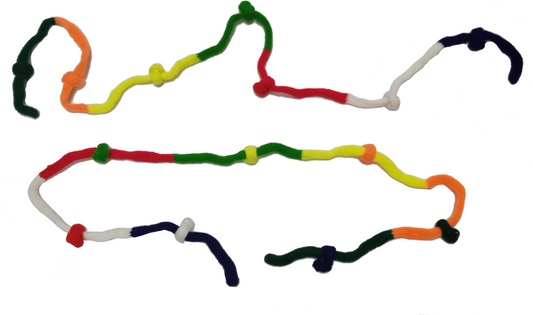 Rainbow Riot Rope - Arcobaleno di Nodi e Corda in Disordine